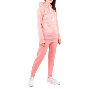 เสื้อครอปมีฮู้ดของผู้หญิงชุดวอร์มผ้าฝ้ายแขนยาวชุดออกกำลังกายโอเวอร์ไซส์ - Product Image 3