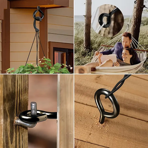 Anello con ganci piccoli personalizzati con avvitamento viti Top in sughero Charm perline fai da te gioielli in metallo argento oro - Product Image 5