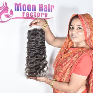 Fermeture de cheveux Moon 100% haute qualité, très demandée, bouclée, douce, aspect naturel, texture soyeuse, pour perruque et usage quotidien, disponible pour l'exportation - Product Image 6