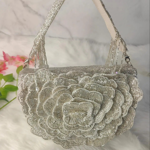 Bolso de mano con solapa rosa de diseñador hecho a mano para mujer, colección única, bordado de moda, trabajo, mejor precio, accesorio de fiesta - Product Image 2