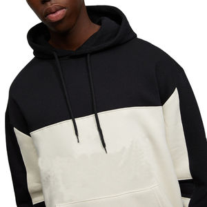 2025 suéter de punto gráfico grueso de felpa informal para hombre con capucha XS cálido ajuste holgado parche blanco negro moda Invierno Polar - Product Image 2