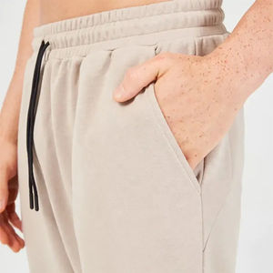 Nuevos pantalones de chándal informales de ajuste regular para hombre con puños elásticos en la cintura, ligeros, de algodón y poliéster, con bolsillo frontal plano - Product Image 5