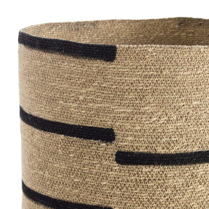 Best Price Home Decor Foldable Water Hyacinth <b>Black</b> Border <b>Basket</b> PC <b>Woven</b> <b>Basket</b> for Packaging Handicraft From Vietnam - Product Image 2