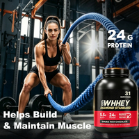 ODM/OEM Pure Protein 24g Poudre de protéines riches en protéines 100% hydrolysée à la vanille, protéines de lactosérum 2,2 LB 31 portions
