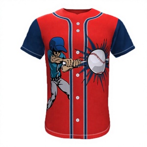 Maillot de baseball personnalisé par sublimation |   Uniformes d'équipe OEM |   Ensemble d'uniformes de baseball respirants et à séchage rapide USA - Product Image 1