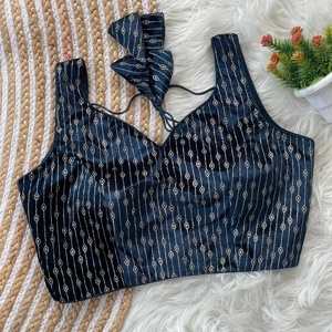 RADHEY Modern Summer Modest Tops Heavy Valve Blusa con hermoso nudo Front Open Pattern Listo para usar - Product Image 5