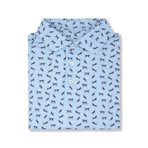 เสื้อกอล์ฟแขนสั้นผู้ชายสำหรับใส่ตีกอล์ฟผ้าคอตตอนแห้งเร็วเป็นมิตรกับสิ่งแวดล้อมดีไซน์ว่างเปล่าบริการออกแบบโลโก้ตามสั่ง100% - Product Image 3