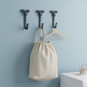 Crochet mural élégant en fer poli |   Crochet décoratif personnalisé pour chambre à coucher, salon et organisation - Product Image 3