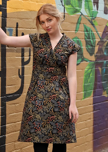 Vestido Billie de Algodón con Mangas Cortas para Mujer, Ropa de Moda Contemporánea con Ajuste Holgado, Movimiento Fácil y Suave para el Uso Diario - Product Image 2