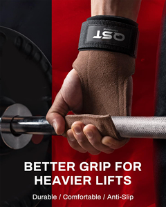 Sangles de poignet d'haltérophilie de qualité supérieure pour une prise en main maximale Deadlift Grip fitness gym power training pull up deadlifting - Product Image 3