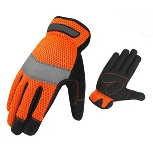 Gants de travail de mécanicien industriels renforcés personnalisés anti-vibration résistants aux coupures Gants de sécurité en cuir synthétique à usage intensif - Product Image 2