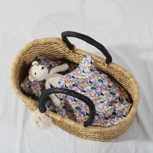 Pretend play <b>toys</b> for children doll moses <b>basket</b> eco friendly seagrass <b>baskets</b> for dolls made in Vietnam - Product Image 5