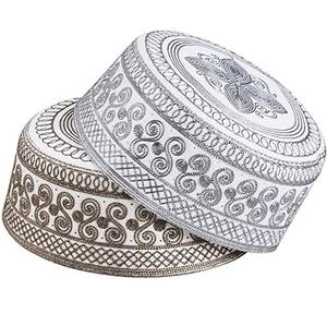 Ramadán Eid regalo gorra musulmana Namaz logotipo personalizado musulmán Kufi sombrero de oración sombrero cabeza desgaste islámico gorra sombreros Taqi omaní musulmán gorras - Product Image 1