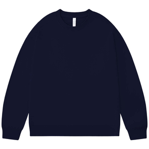 380gsm vente en gros sweat-shirt blanc lourd 100% coton Logo personnalisé ras du cou goutte épaule sweat - Product Image 3