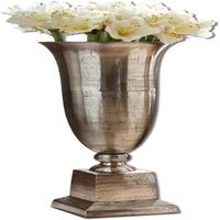 Vase moderne en argent plaqué, bols à fleurs, centre de table de mariage, vase à fleurs