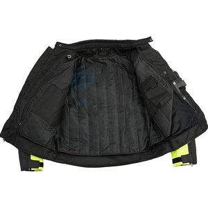 Blouson de moto en maille noire premium avec armure CE Hommes Vêtements de motard toutes saisons Vêtements de moto Maille de moto Noir-Néon-Vert - Product Image 4
