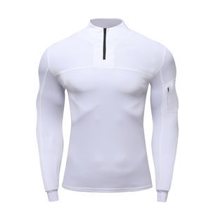 Camiseta de Compresión MMA para Hombre, Logotipo Personalizado, Fitness, Atlética, Cuello Alto, Manga Larga, Transpirable, Elástica, Poliéster/Nailon - Product Image 6