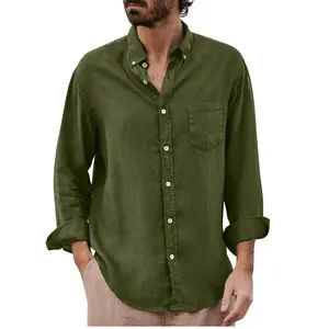 Best Quality New Design Army Green Polycotton Formal Shirt for Mens for Office Formal Wear Use from Indian Exporter