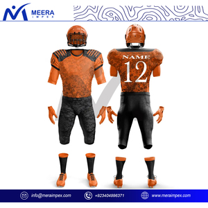 Uniforme de football américain haut de gamme pour unisexe personnalisé texturé imprimé col en V grande taille uniforme de football américain pour hommes - Product Image 3