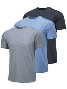 Grande taille 100% coton col rond hommes T-Shirt pour l'été décontracté couleur unie hauts t-shirts 2025 tout nouveau mâle homme vêtements - Product Image 3