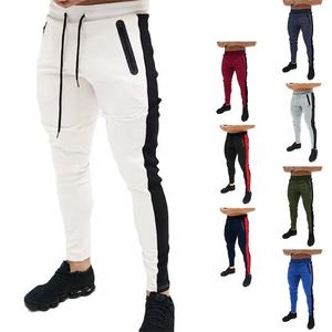 Pantalones de chándal elegantes para hombre, pantalones de chándal de diseñador en negro/blanco, cargo personalizado para Otoño Invierno, chándal bordado para hombre - Product Image 5