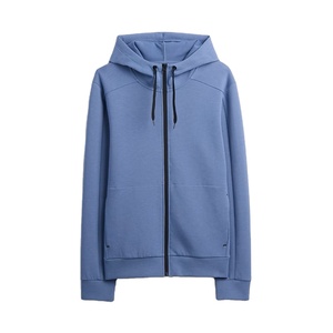 Sweat-shirt zippé décontracté pour hommes veste à capuche de marque privée de qualité supérieure en polaire OEM avec marque personnalisée d'usine vente en gros - Product Image 3