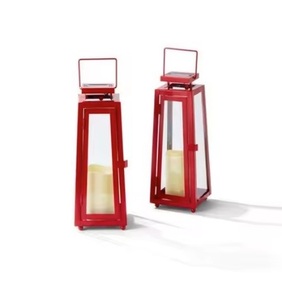 Lanternes en métal suspendues colorées faites à la main en métal créatif avec des fournitures d'éclairage de stockage votive écologiques au design élégant - Product Image 2