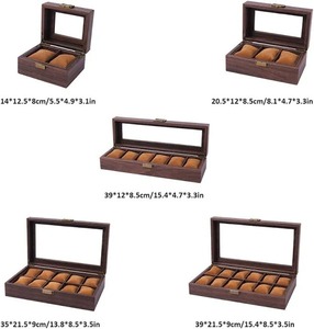 Caja de Presentación de Relojes de Madera Doble de Diseño con Cierre Metálico para Exhibición de Joyería - Product Image 4