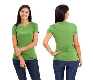 Camiseta Ecológica 100% Algodón Orgánico para Mujer, Cuello Redondo, Manga Corta, Lisa, Anti-Pilling, Transpirable y de Secado Rápido - Product Image 3
