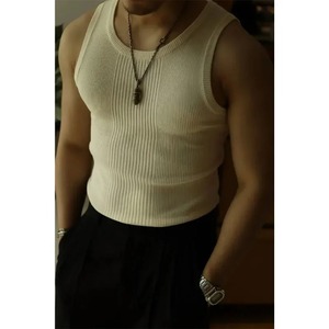 High Quality Men's Summer <b>Sports</b> <b>Tank</b> <b>Top</b> Slim-Fit Stretch Sleeveless Vest Oversized Short Sleeve Tee Comfortable Stretch Base - Product Image 3