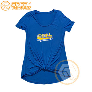 Camiseta Informal de Algodón de Alta Calidad, Personalizada con el Logotipo de Sigma Gamma Rho, Transpirable, para Mujeres, Ropa Griega de Verano - Product Image 3