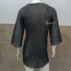 Handmade <b>Medieval</b> Steel Chainmail <b>Shirt</b> Viking Battle Ready Hauberk Armor for Reenactment & Cosplay Wholesale Prices - Product Image 3