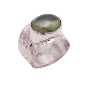 Vente en gros de bijoux en argent sterling 925 sur mesure Bagues en pierres précieuses naturelles Style indien classique pour les mariages et les fêtes - Product Image 1
