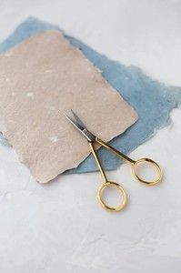 Tijeras italianas de silueta chapadas en oro de 24K, tijeras artesanales de acero inoxidable de alta calidad, tijeras de bordado de Color personalizado - Product Image 2