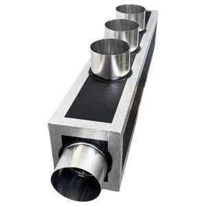 Plénum en mousse de polyuréthane à 7 zones avec 7 raccords et colliers en aluminium de 150 mm – Pièces de climatisation - Product Image 3