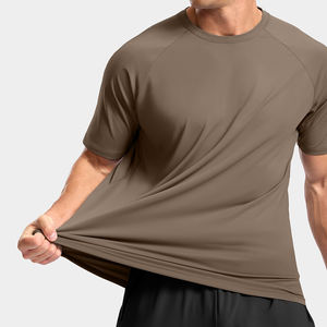 T-shirt pour homme de qualité unique, produit personnalisé, t-shirt uni de haute qualité, col rond, tissu extensible pour homme - Product Image 3