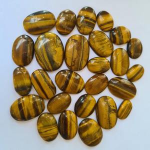 100% piedra preciosa de ojo de tigre suelta Natural cabujón de corte ovalado tamaño calibrado no tratado Fabricación de joyas preciosas piedras preciosas venta a granel - Product Image 2