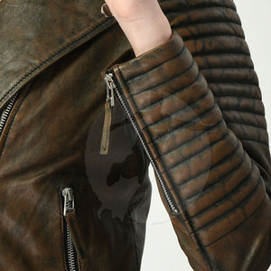 Chaquetas ligeras de manga larga para mujer, ropa de invierno, chaqueta de cuero para mujer, chaqueta de cuero ajustada - Product Image 6