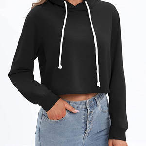 Sweat à capuche oversize pour femme, de haute qualité, avec design personnalisable, respirant, sweat à capuche court pour femme - Product Image 6