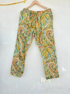 ชุดนอนผ้าฝ้าย100% สไตล์อินเดียสุดหรูพิมพ์ลายดอกไม้หรูหราเหมาะสำหรับใส่เที่ยวกลางคืนสำหรับฤดูใบไม้ร่วงและฤดูหนาว - Product Image 2