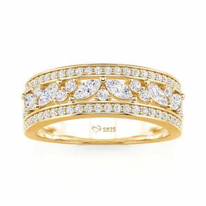 Jeulia Olivetta Eternity Wedding Band Diamond <b>Ring</b> for Women - Product Image 3