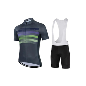 Uniformes de Ciclismo Personalizados de Primera Calidad, Conjunto Corto Transpirable de Secado Rápido para Hombre con Logotipo Personalizado y Tela de Spandex/Poliéster - Product Image 6