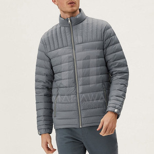 Usine Fabrication Nouvelle Arrivée Personnalisé Hommes Puffer Veste Col Montant Saison D'hiver Avant Logo Manches Longues Option De Gros - Product Image 3