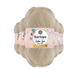 5ชิ้นเสื้อบิกินี่โลตัสลักซ์เสื้อเบลาส์ผ้าถักแวววาวครีม K025ขนาดเดียว - Product Image 1