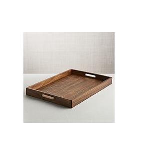 Bandeja DE SERVICIO DE MADERA hecha a mano para té, café, aperitivos, bebidas, perfecta para servir en restaurantes de cocina - Product Image 4