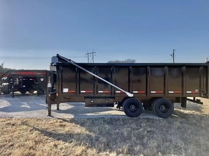 Slide In Ramps Hydraulic Dump Trailer Dual Axle Farm new industrial use Trailer Iron <b>Tarp</b> Kit Heavy Load Transport LIFT tractor - Product Image 3