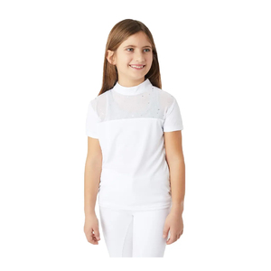 High Quality Customizable Kids Riding Show Shirts Base Layer <b>Top</b> Wholesale Equestrian Clothing Horse Riding Shirt - Product Image 1