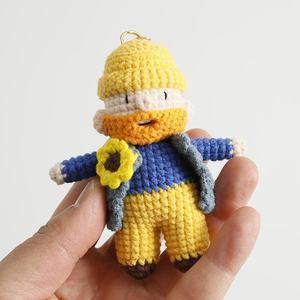 Muñeco de Ganchillo Súper Lindo de Dibujos Animados Hecho a Mano, Colgante de Lana de Gatito, Personajes Animados, Fresco y Dulce, Primavera 2025 - Product Image 2