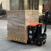 Chariot élévateur électrique tout-terrain 3 tonnes avec pneus pleins, différentiel à vis sans fin et frein électromagnétique pour la construction