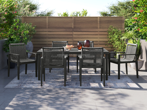 Juego de Mesa de Comedor de Madera Ardena, Sillas de Jardín Cómodas, Resistentes y Modernas, para Patio, Sala de Estar, Parque, Hotel, Villa, Apartamento - Product Image 4